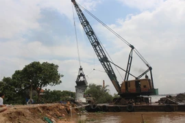 Tiếp tục sạt lở nguy hiểm tại cồn Phú Đa, Bến Tre 