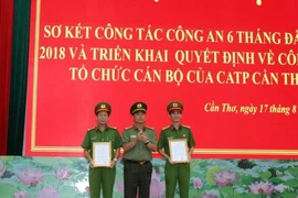 Công an Cần Thơ có thêm 2 phó giám đốc