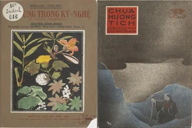 Hoàng Trọng Phu đã viết tựa cho sách Cây dùng trong kỹ nghệ và Hoàng Trọng Phu và Vi Văn Đinh viết tựa cho sách Chùa Hương Tích của Dương Tự Giáp. Ảnh: ĐÌNH BA