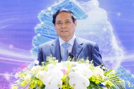 Thủ tướng Phạm Minh Chính phát biểu tại phiên họp cấp cao Toàn cảnh kinh tế tư nhân lần thứ nhất (ViPEL 2025). Ảnh: AN HIỀN