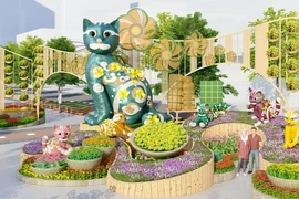 Đường hoa Nguyễn Huệ Tết 2023 lần đầu tiên xuất hiện 70 linh vật mèo