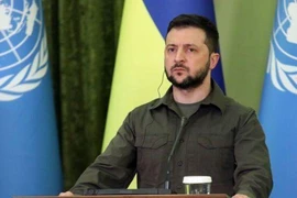 Tổng thống Ukraine - ông Volodymyr Zelensky. ẢNH: REUTERS