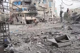 VIDEO: Đau lòng cảnh tượng hoang tàn tại TP lớn nhất nam Gaza 