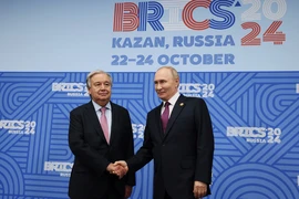 Tổng thư ký Liên Hợp Quốc hội đàm kín với ông Putin