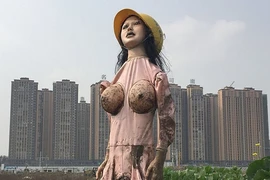 Dùng búp bê tình dục làm bù nhìn đuổi chim