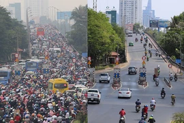 Chùm ảnh so sánh: TP.HCM trước và sau khi có dịch COVID-19
