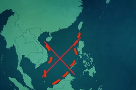 Yêu sách đường lưỡi bò của Trung Quốc ở biển Đông bị Tòa Trọng tài bác bỏ năm 2016. Ảnh: CSIS