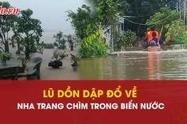 Khánh Hòa, Nha Trang, nước lũ, ngập lụt nặng