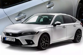 Chiêm ngưỡng Honda Civic e:HEV độc nhất vô nhị được phủ một lớp sơn bạc thật