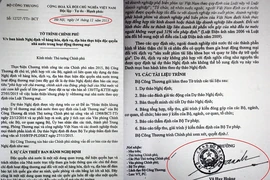 Bộ Công Thương trình văn bản từ thời ông Vũ Huy Hoàng