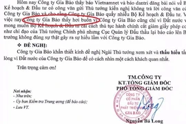 Bị báo cáo lên Thủ tướng, Công ty Gia Bảo… 'hơi buồn'