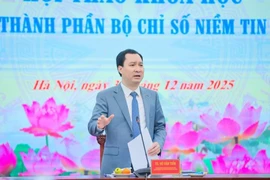 Chỉ số niềm tin xã hội cấp tỉnh được xây dựng theo chỉ đạo của Tổng Bí thư