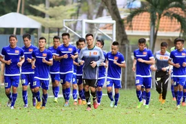 Chùm ảnh buổi tập đầu tiên của tuyển Việt Nam trên sân Malaysia