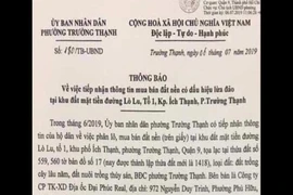 Cảnh báo mua đất nền có dấu hiệu lừa đảo ở quận 9