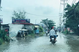 Khẩn trương khắc phục đường Tỉnh lộ 9