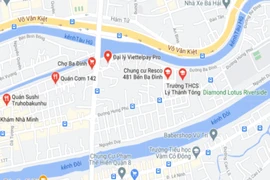 Cấm lưu thông trên đường Ba Đình, quận 8