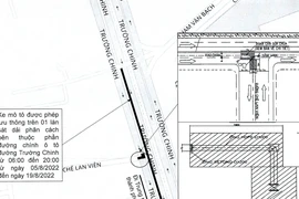 Hạn chế lưu thông qua đường Trường Chinh - Chế Lan Viên, quận Tân Phú