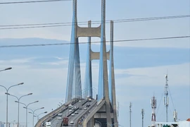 Cầu Phú Mỹ 2 nối quận 7 với khu vực sân bay Long Thành được thiết kế cầu đường 2 tầng
