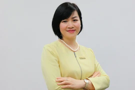 Bà Dương Thị Mai Hoa lãnh đạo ngân hàng ABBank hồi tháng 5/2018