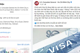 Khuyến cáo từ Lãnh sự quán Mỹ về hộ chiếu mẫu mới