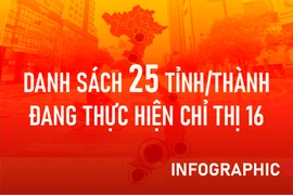 Những tỉnh/thành nào đang áp dụng thực hiện Chỉ thị 16?