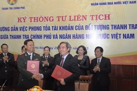 Hướng dẫn việc phong tỏa tài khoản của đối tượng thanh tra
