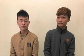 Hai thanh niên giật túi xách trong đêm ra đầu thú