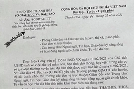 Thanh Hóa thông báo hỏa tốc cho học sinh nghỉ học từ ngày 2-2