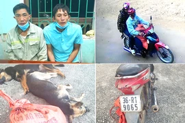 Công an đánh kẻng kêu gọi dân truy bắt 2 kẻ trộm chó