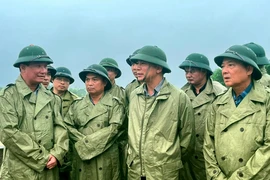Nhiều lãnh đạo tỉnh Thanh Hóa thị sát các huyện bị ảnh hưởng do mưa lũ