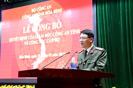 Công an tỉnh Hòa Bình công bố quyết định nghỉ công tác đối với 26 lãnh đạo cấp phòng 