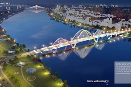 Phối cảnh cầu Nhật Lệ 3.