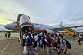 Quảng Bình đề nghị các hãng hàng không tăng chuyến bay. Ảnh: BT.