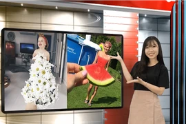 Vui Độc Lạ: Váy áo điệu đà làm từ... rau, củ, quả