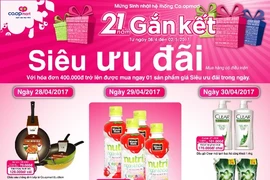 Co.opmart: giảm giá cực mạnh phục vụ lễ 30-4 và 1-5 ​