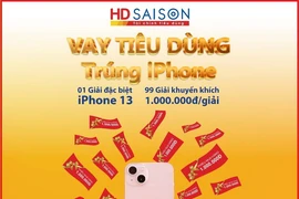 HD SAISON tặng khách hàng iPhone 13 khi vay tiêu dùng cuối năm