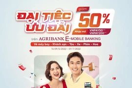 Hè ưu đãi 50% khi sử dụng tiện ích trên Agribank E-Mobile Banking