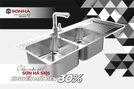 Bồn rửa chén Sơn Hà nâng tầm tiện nghi căn bếp Việt