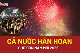 Hàng triệu người dân cả nước xuống phố đón năm mới 2026