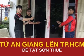Bắt khẩn cấp nhóm thanh niên tạt sơn đòi nợ thuê