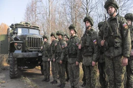 Lính Nga ở biên giới Ukraine. Ảnh: MOSKVA NEWS AGENCY