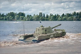 VIDEO: Cận cảnh pháo cối tự hành 2S9 Nona Nga khai hỏa nhằm vào Ukraine 