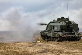 VIDEO: Hỏa lực pháo tự hành Msta-S Nga ở chiến trường Ukraine