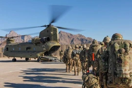 Binh sĩ Mỹ rút quân khỏi Afghanistan. Ảnh: REUTERS