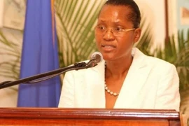 Cựu thẩm phán Tòa án Tối cao Haiti Wendelle Coq-Thelot. Ảnh: HAITITWEETS