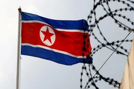 Quốc kỳ CHDCND Triều Tiên. Ảnh: REUTERS