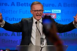 Ông Anthony Albanese, lãnh đạo Công đảng sẽ là thủ tướng mới của Úc. Ảnh: AP