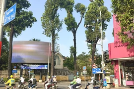 TP.HCM tổng rà soát, kiểm tra trụ, bảng quảng cáo