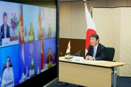 Ngoại trưởng Nhật Toshimitsu Motegi. Ảnh: KYODO 