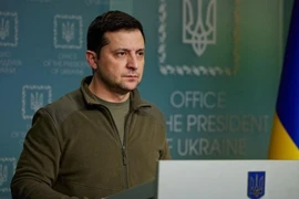 Tổng thống Ukraine Volodymyr Zelensky. Ảnh: AP